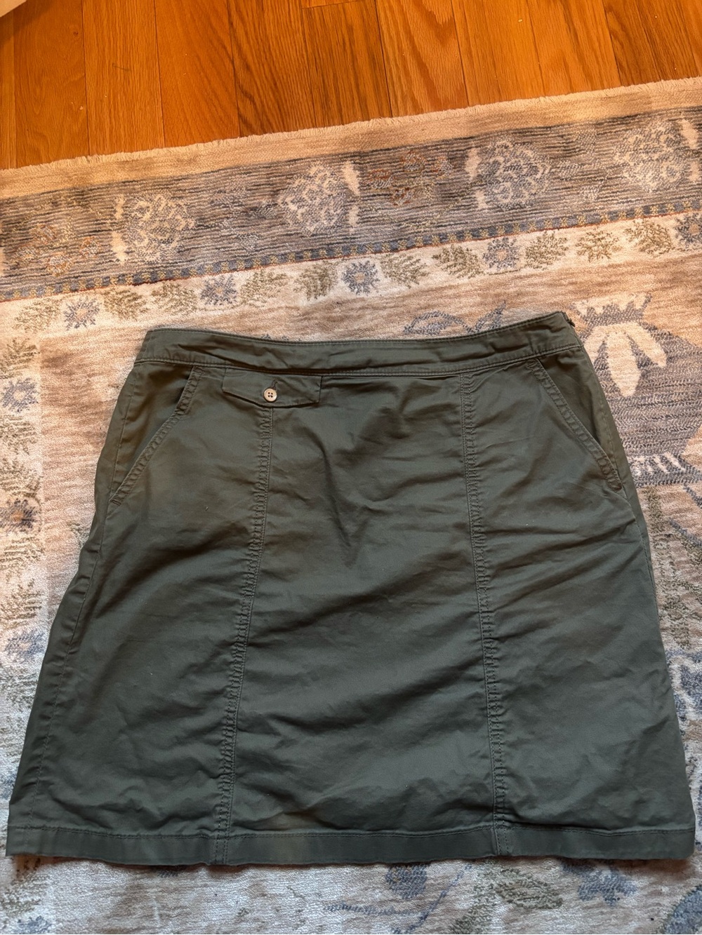 Tommy Hilfiger Olive Green Mini Skirt